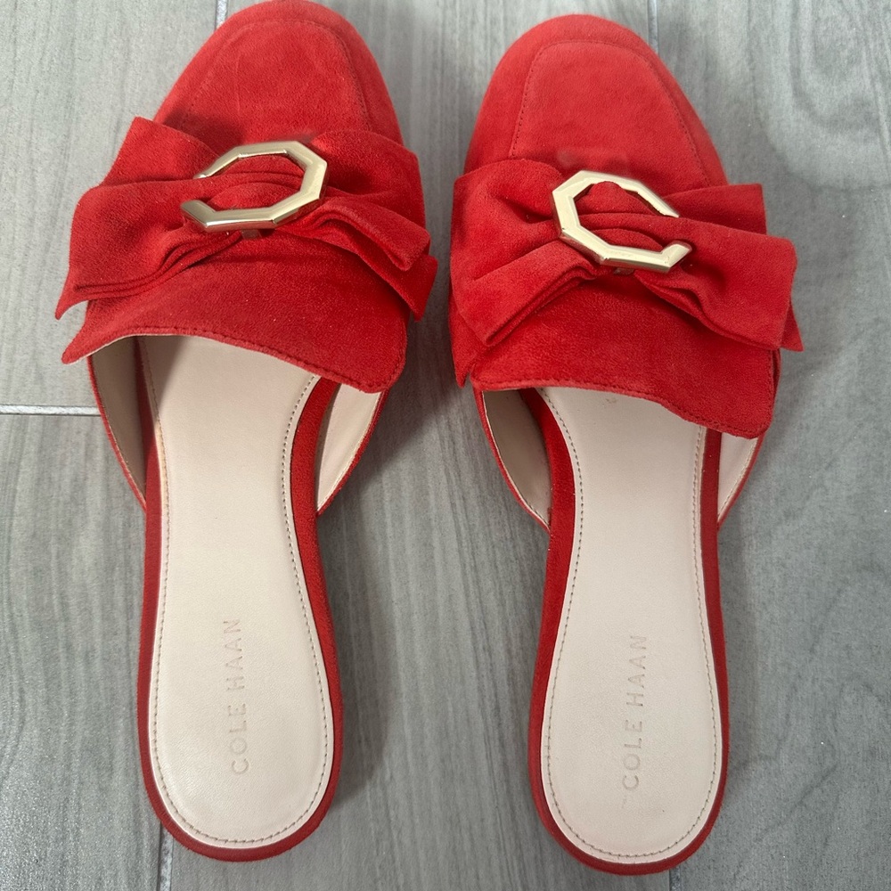 Cole Haan Women's Red Slide Sandals